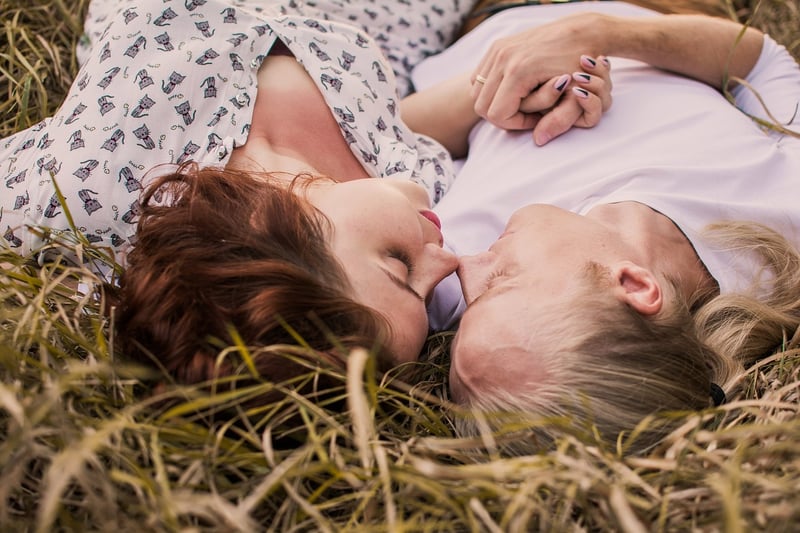 Couple in Love in Forest